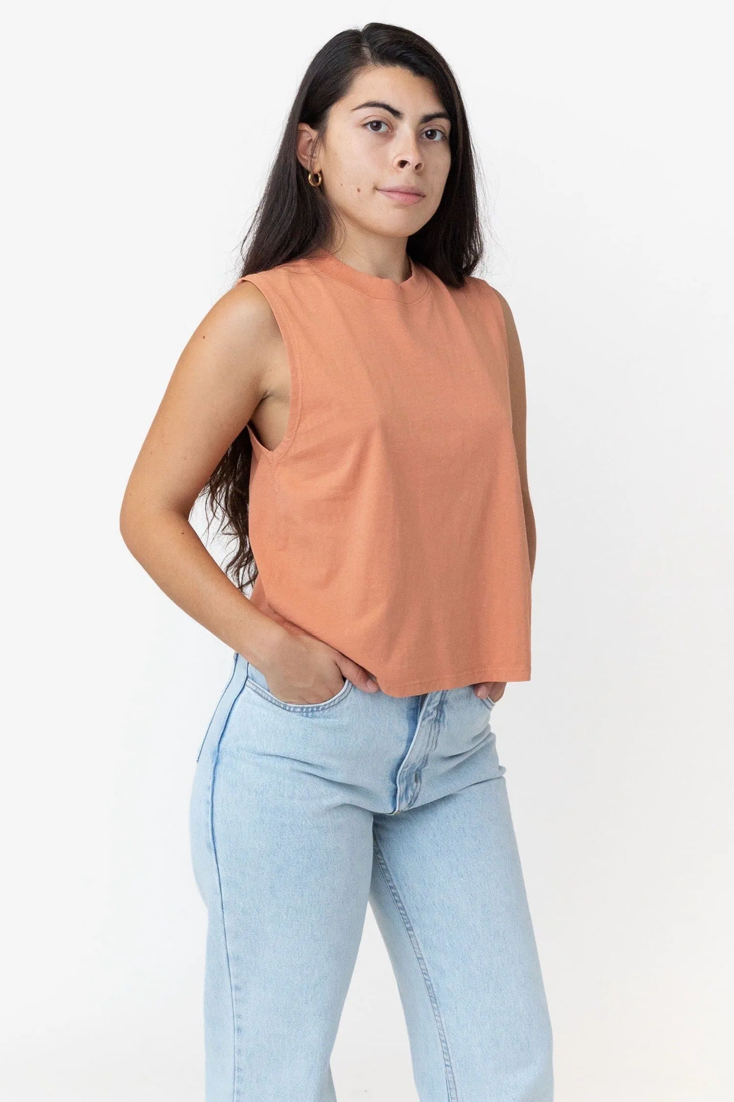 2865GD - Women's Garment Dye Muscle Tank