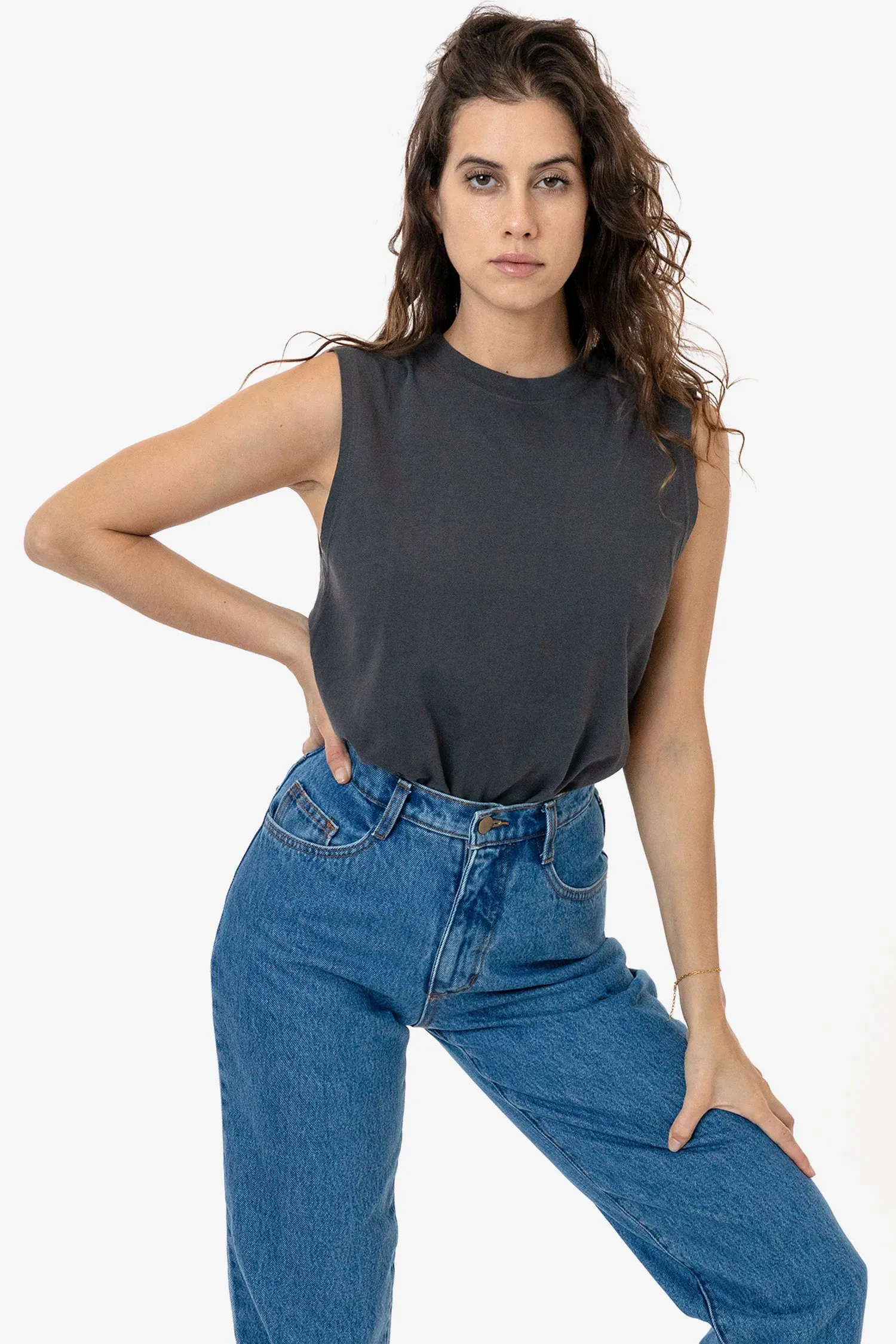2865GD - Women's Garment Dye Muscle Tank