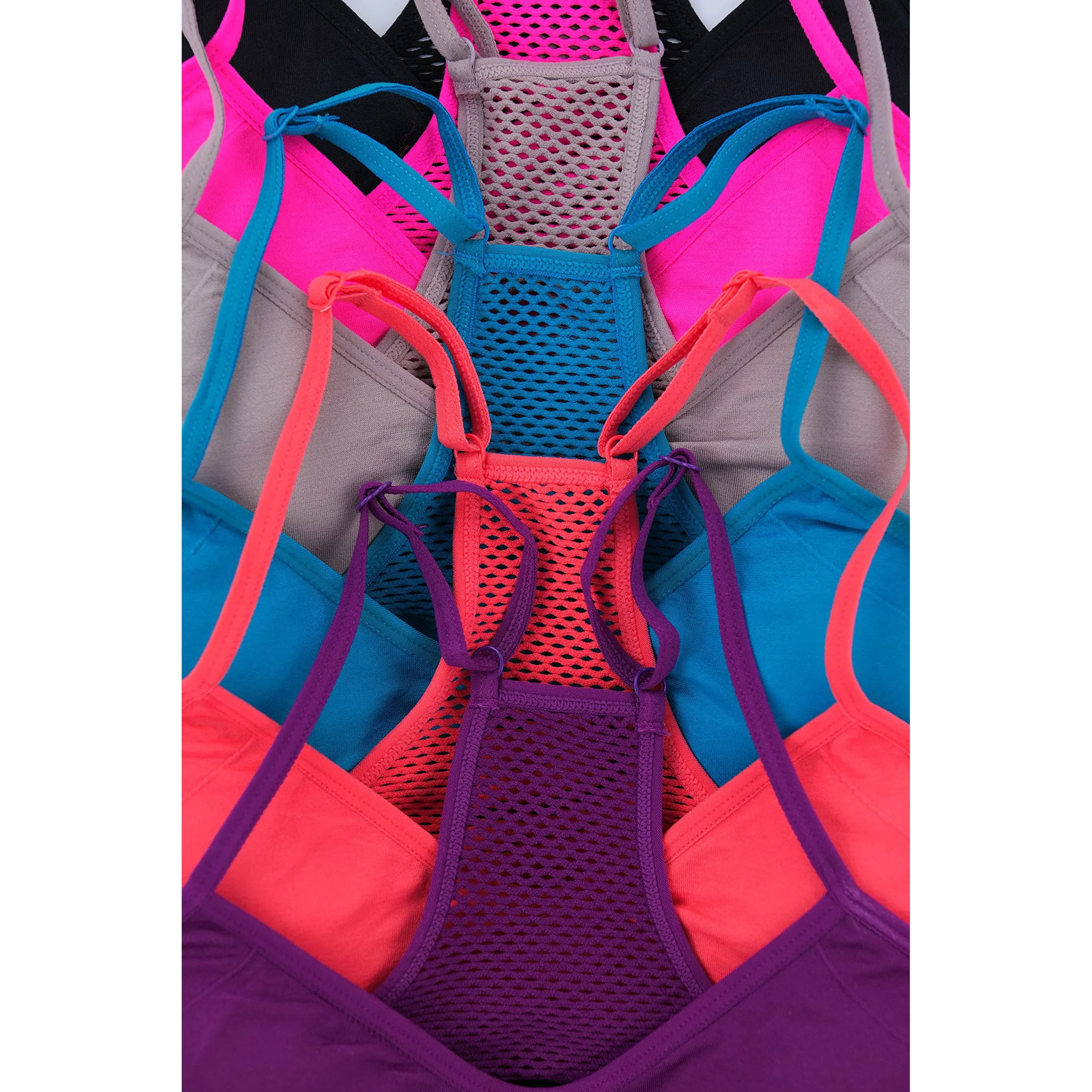 6-Pack: ToBeInStyle Womne's Wire Free Padded Bralettes
