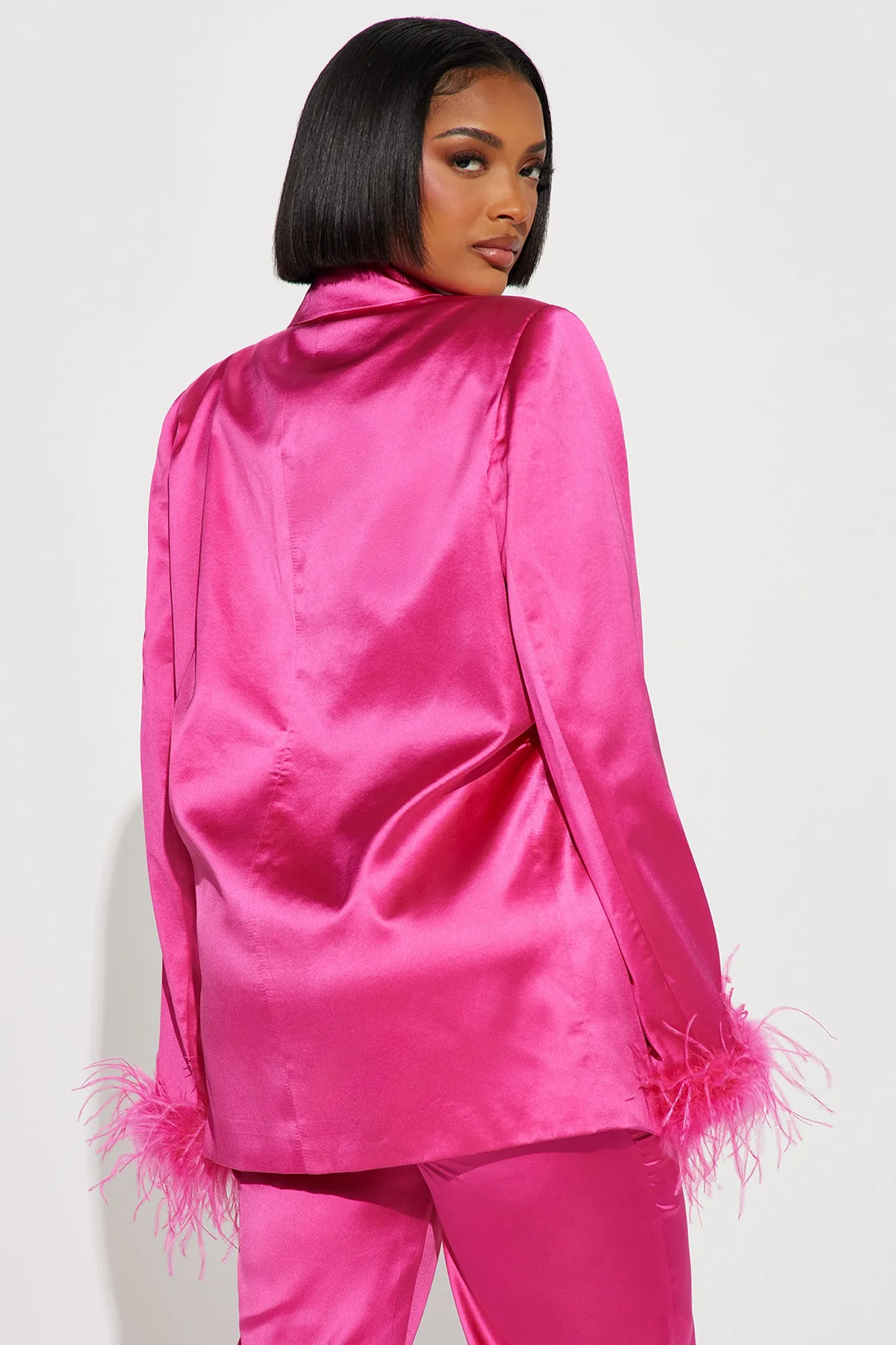 Acting Extra Pant Set - Hot Pink