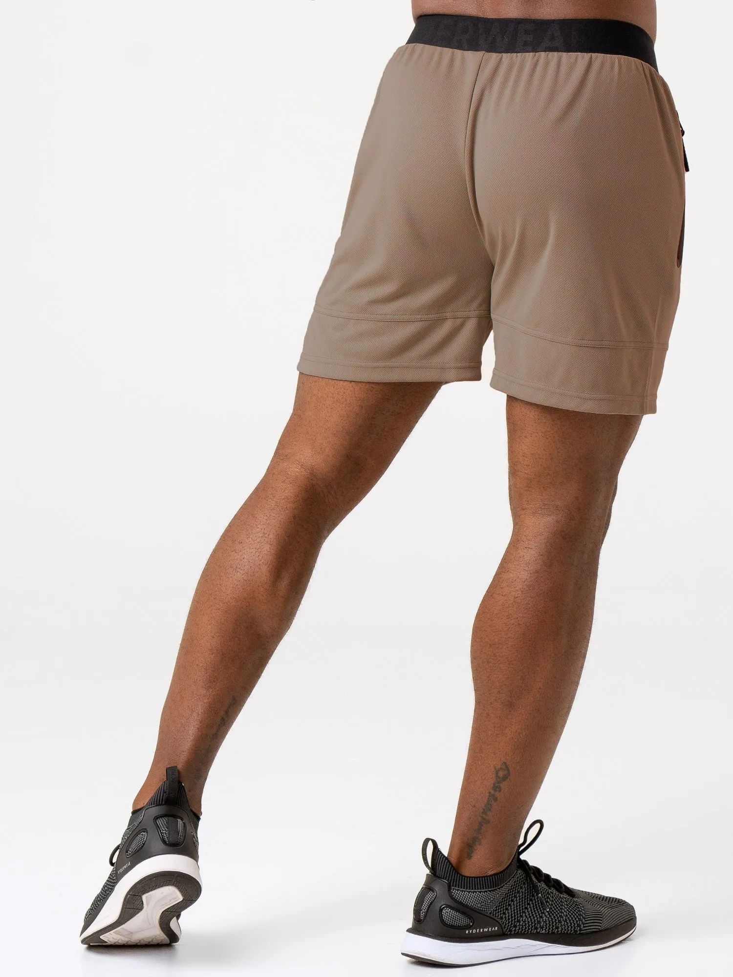 Advance Mesh Short - Taupe