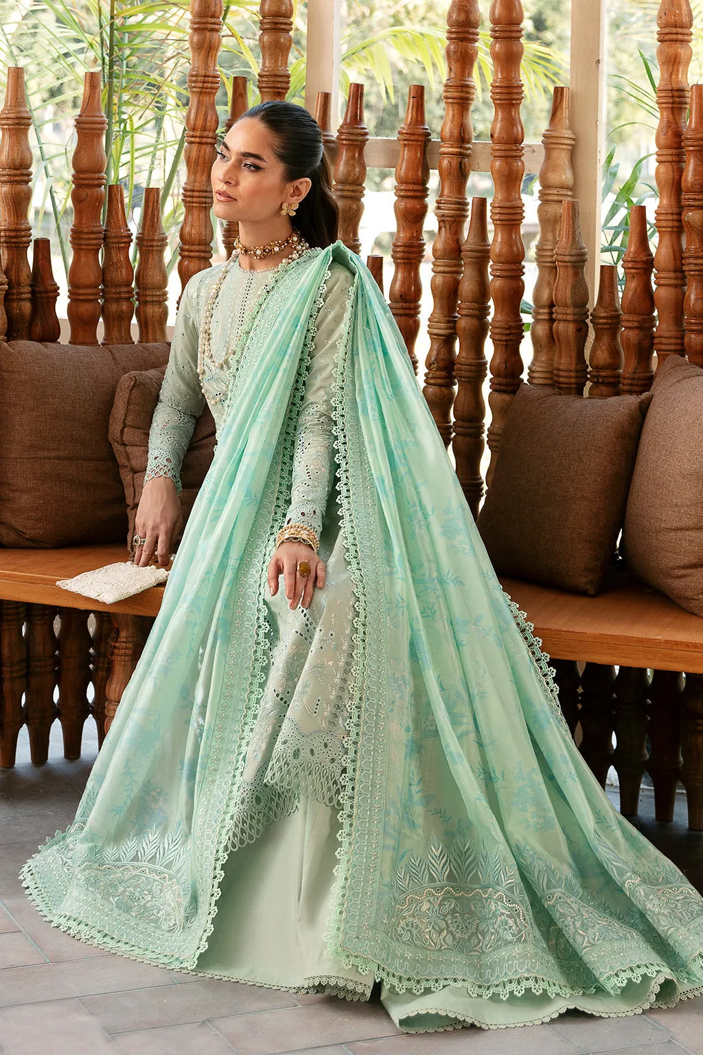 Afrozeh | Cascade Luxury Lawn 24 | Willow