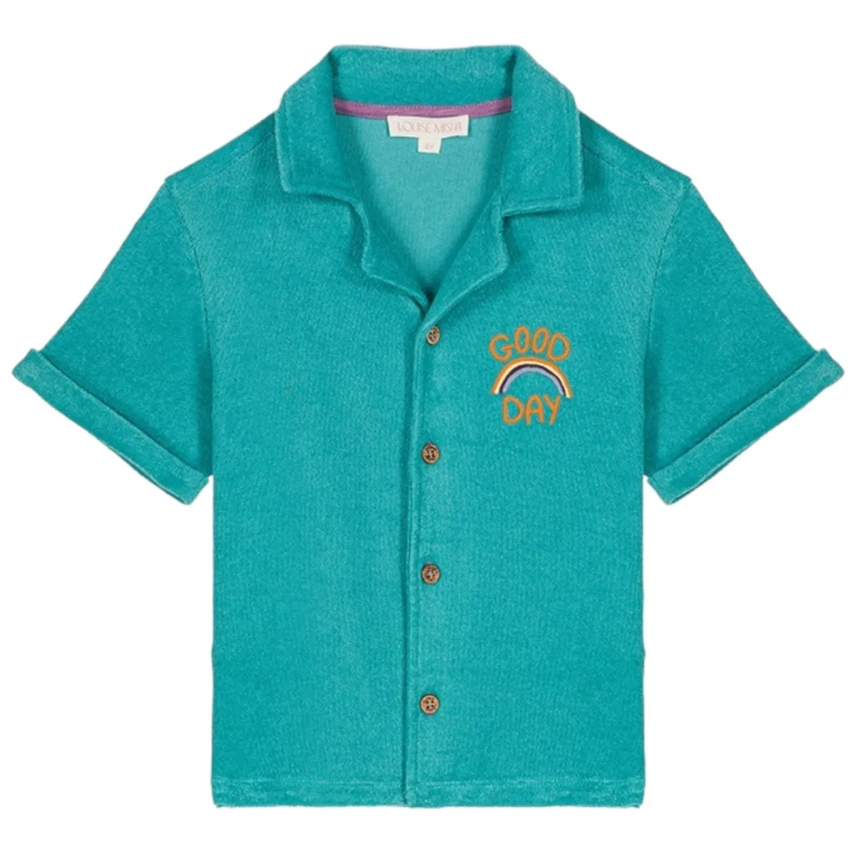 ALOV TERRY BUTTON DOWN TOP