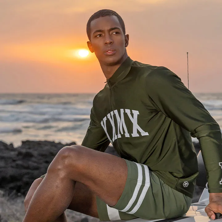 Arch Logo Zip-up Rash Guard