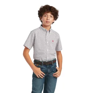 Ariat® Youth Boy's Fionn Classic White Button Down Shirt 10040741