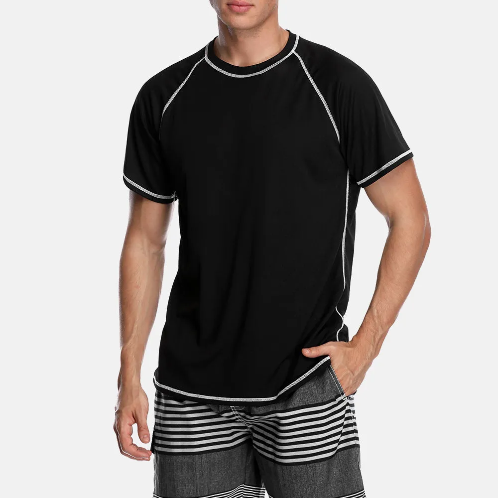 Attraco Men Rashguard Dry Fit Short Shirt Men Diving Shirts Surf Rash