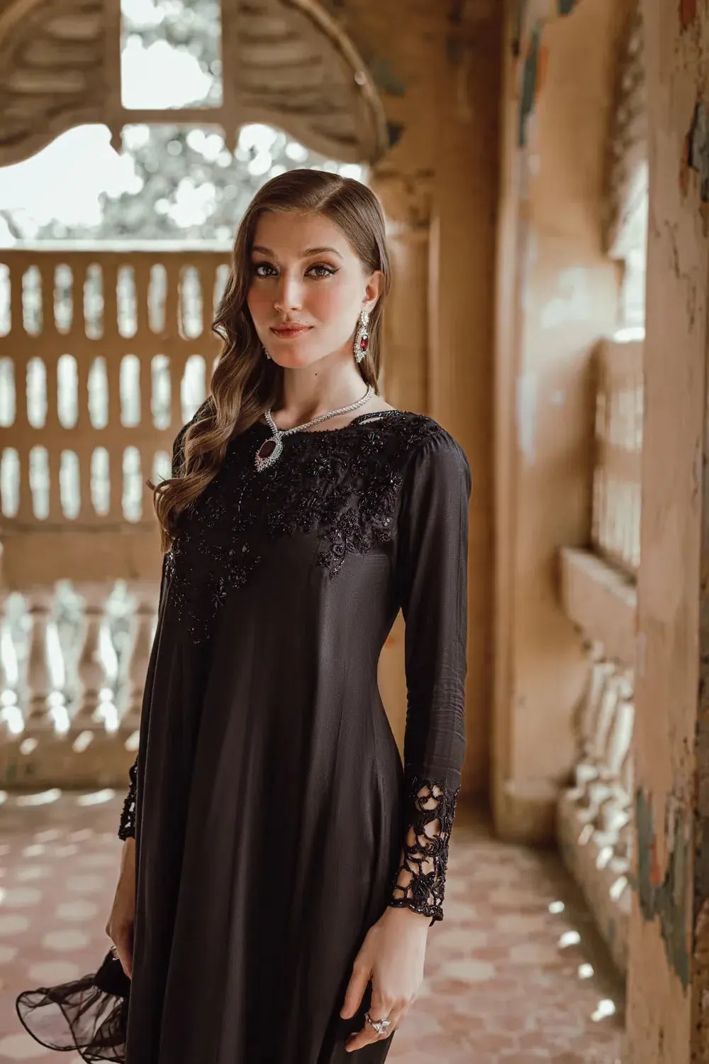Azure | Embroidered Formals | Charcoal Muse
