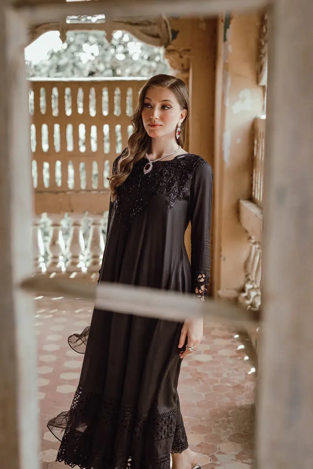 Azure | Embroidered Formals | Charcoal Muse