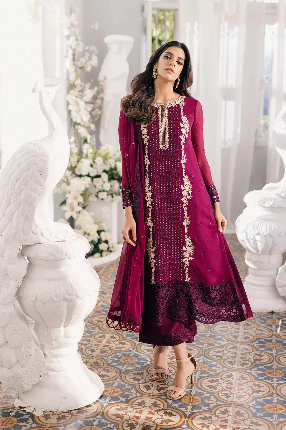 Azure | Ensembles Embroidered Formals | Merlot Muse