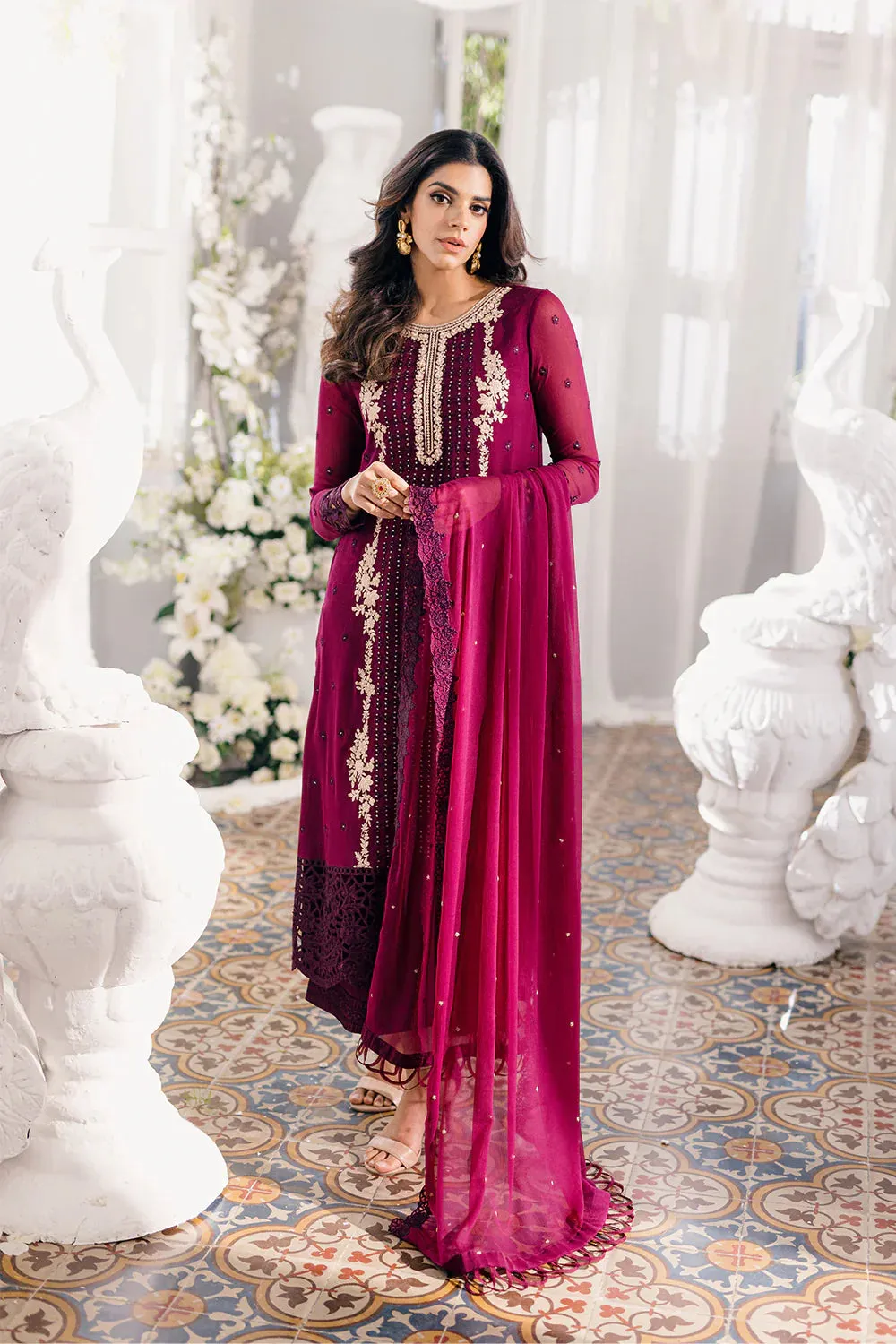 Azure | Ensembles Embroidered Formals | Merlot Muse