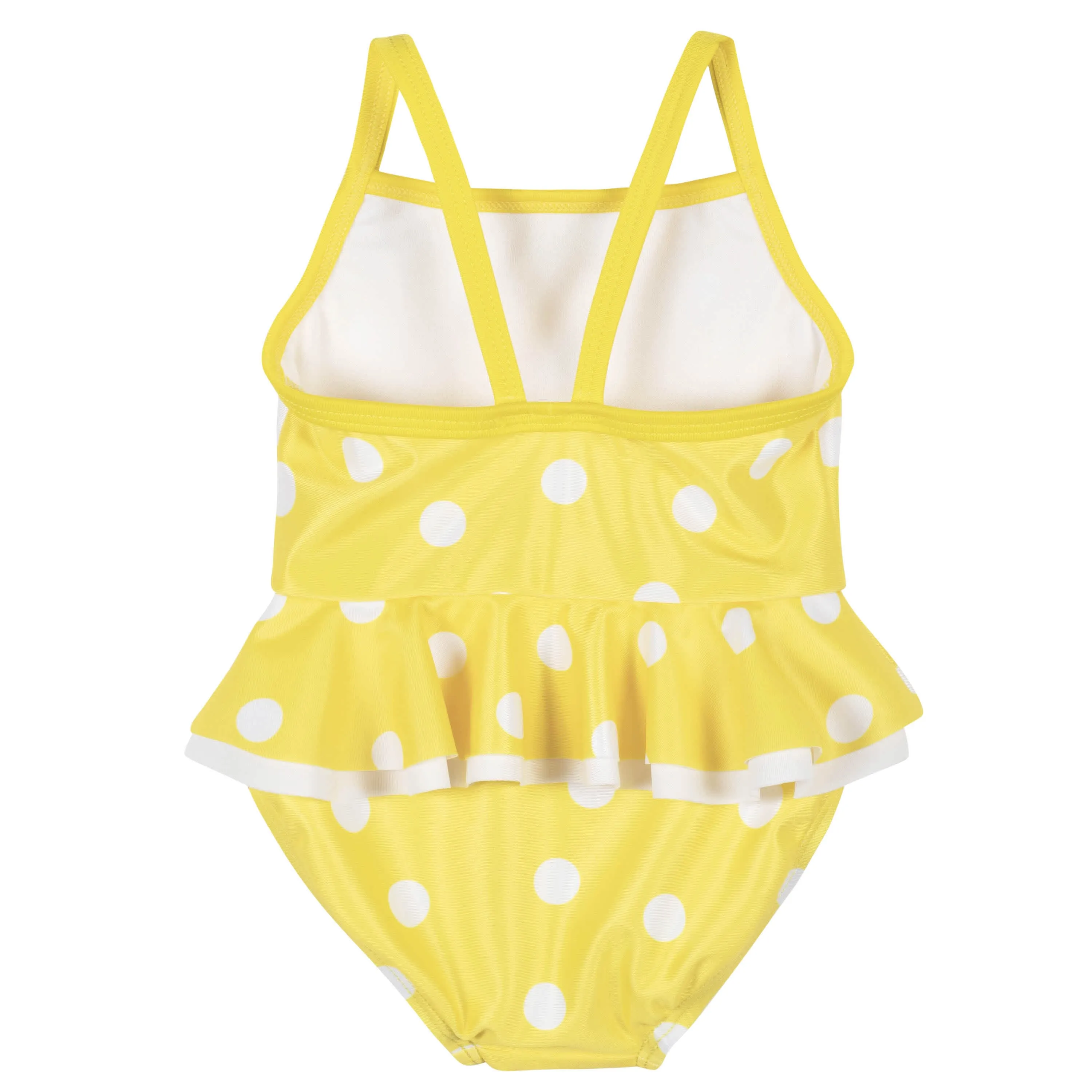 Baby & Toddler Girls UPF 50  Yellow Dots One-Piece Swimsuit