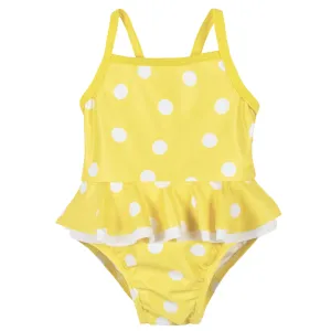 Baby & Toddler Girls UPF 50  Yellow Dots One-Piece Swimsuit