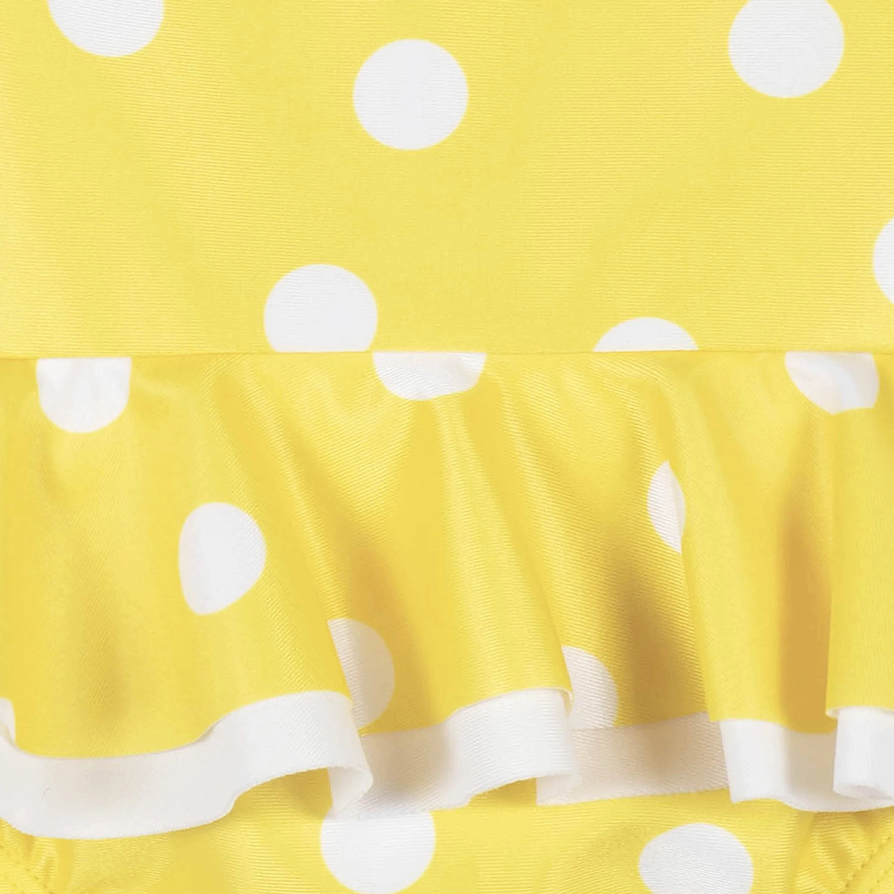 Baby & Toddler Girls UPF 50  Yellow Dots One-Piece Swimsuit