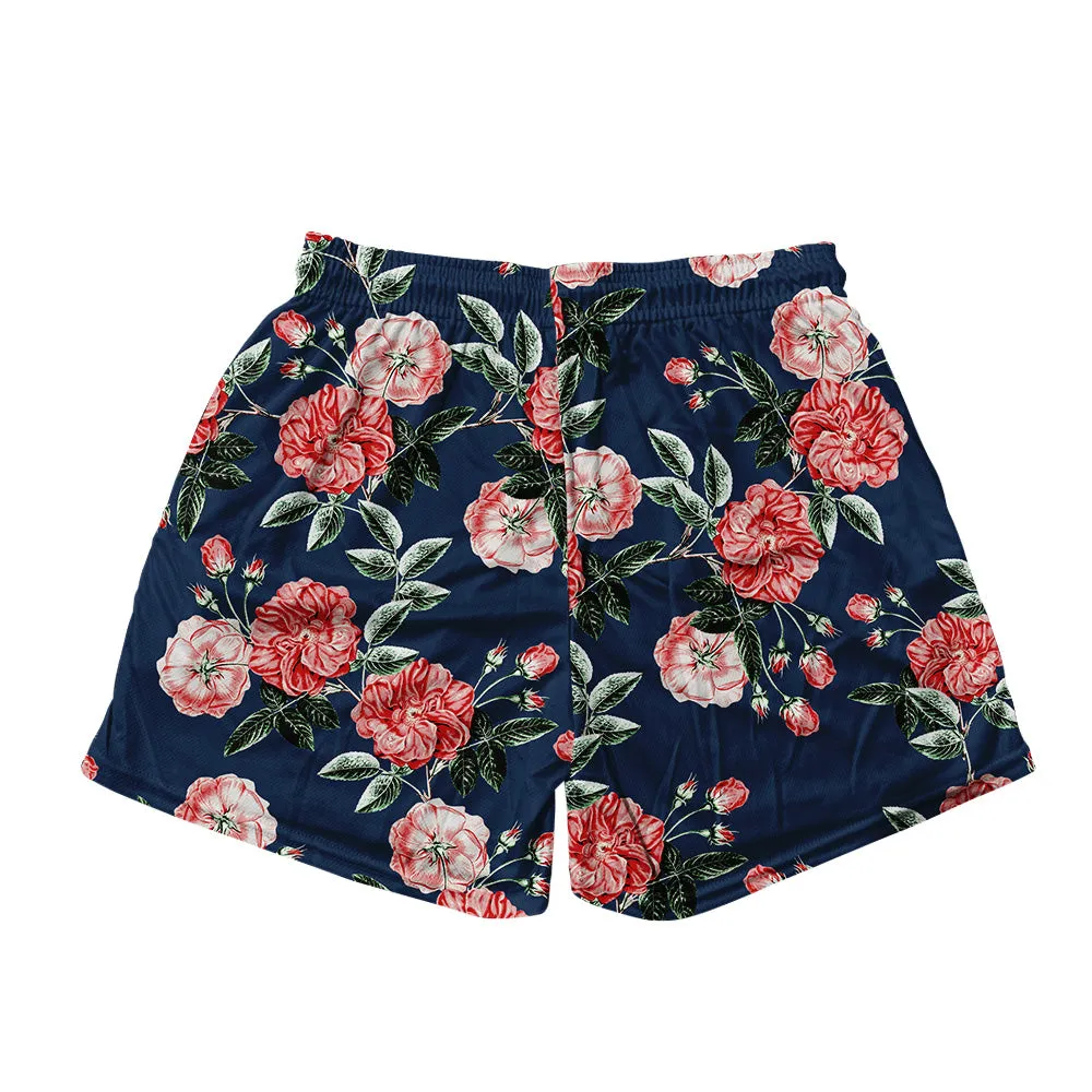 Basic Mesh Shorts - Vintage Roses