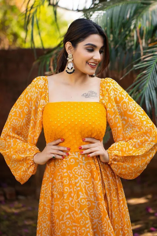 Best Yellow Gown For Haldi Ceremony 2023