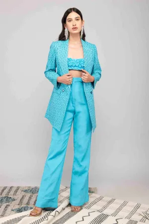 Blue Printed Co-Ord Set