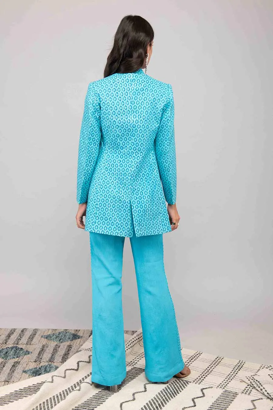 Blue Printed Co-Ord Set