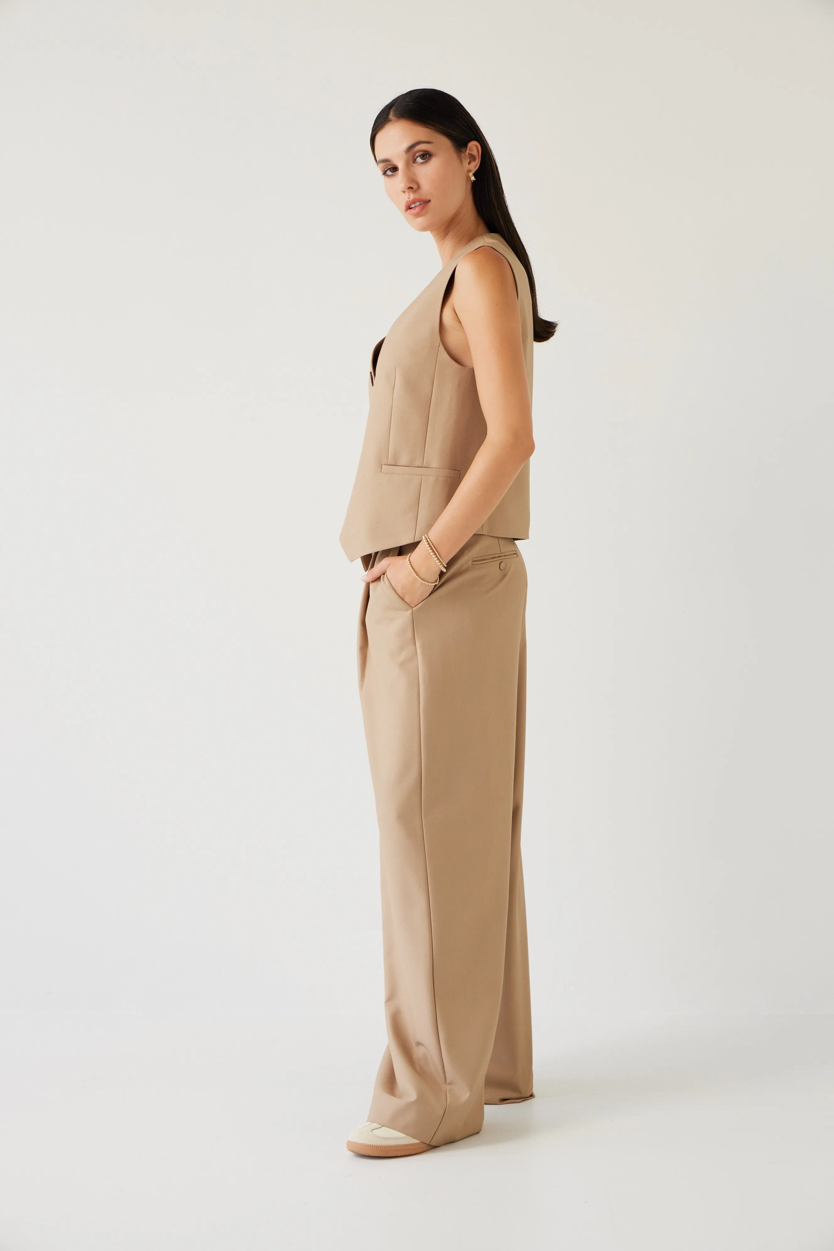 Boyfriend Pant | Sand Beige