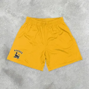 Casual Printed Mesh Sport Retro Shorts