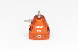 DeatschWerks DWR1000iL In-Line Adjustable Fuel Pressure Regulator - Orange