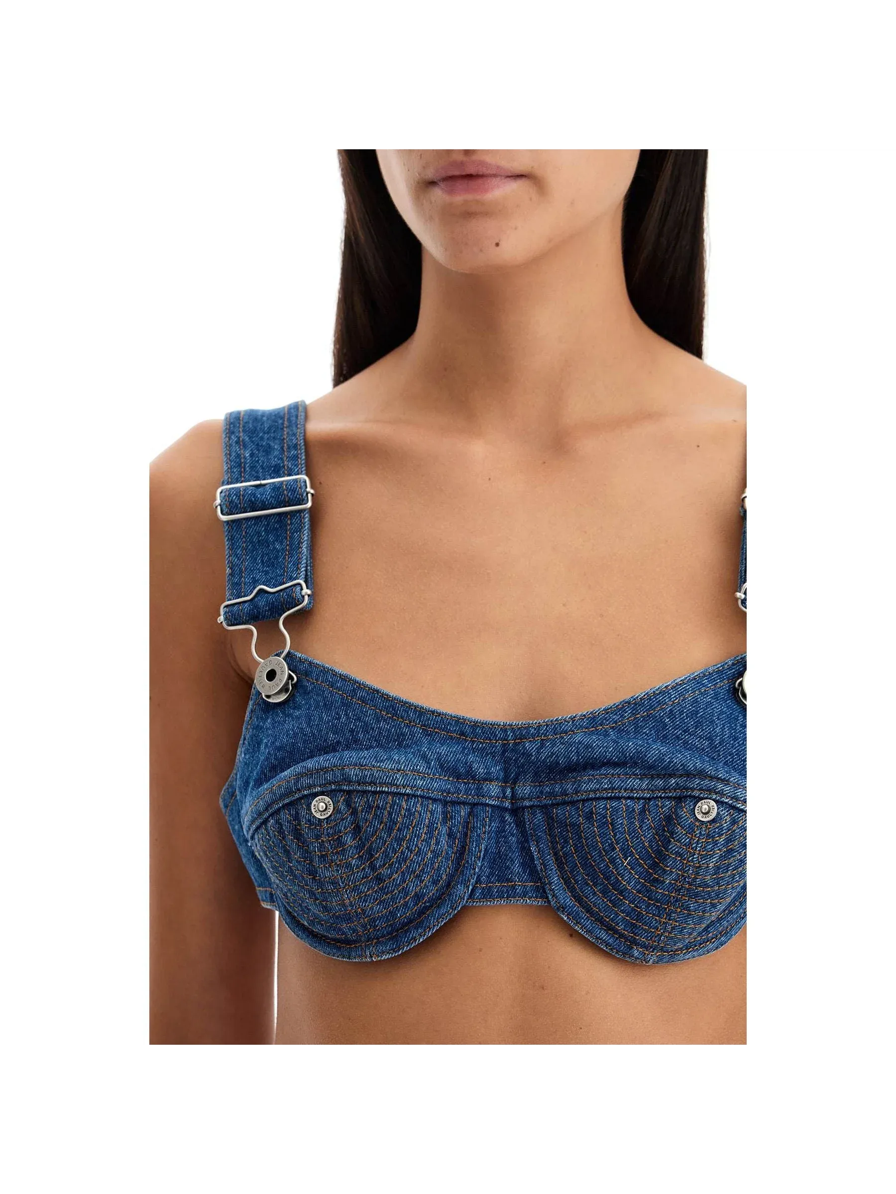 Denim Bralette Top