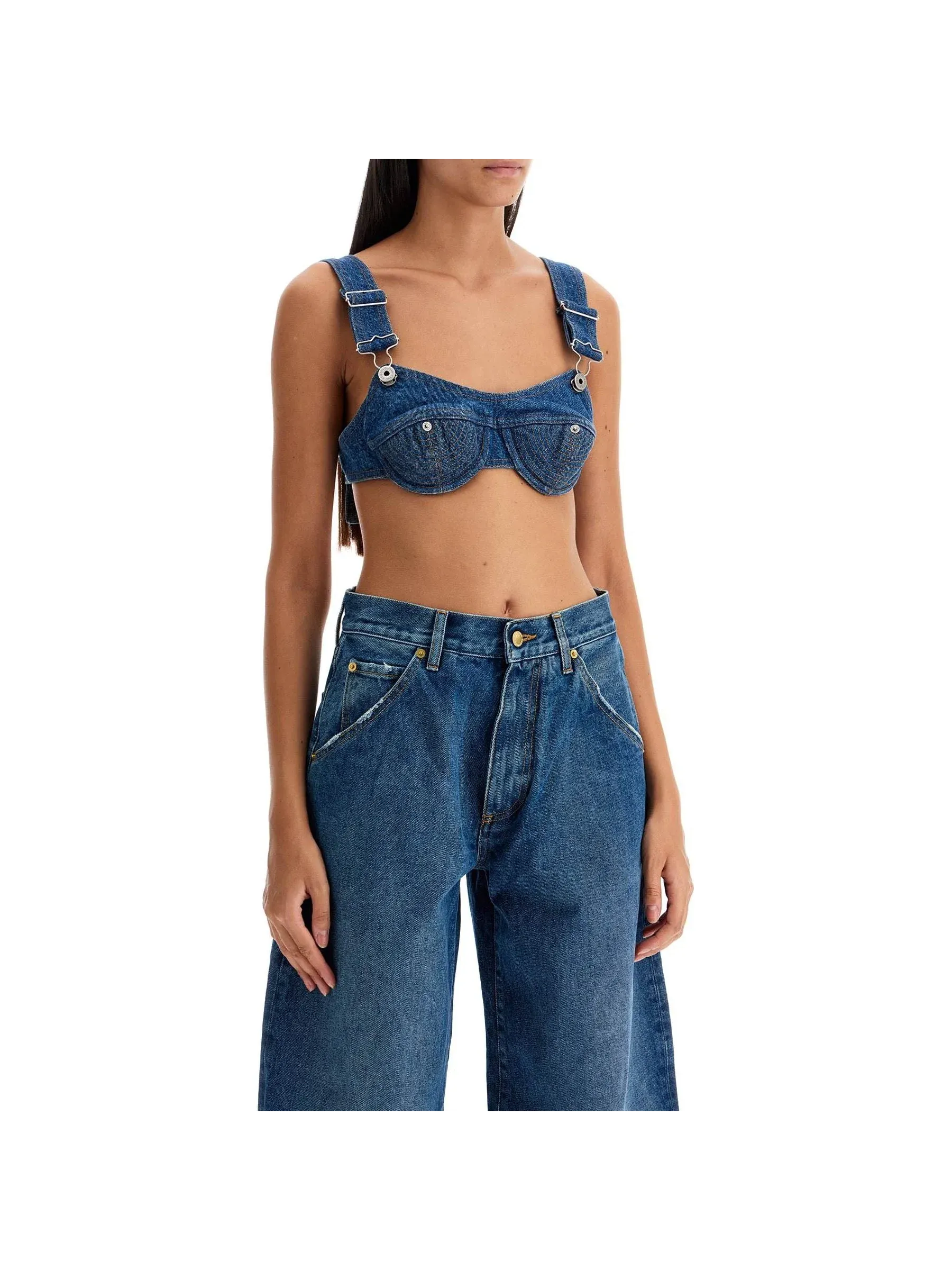 Denim Bralette Top