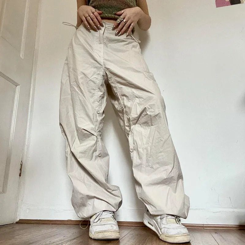 Drawstring Streetwear Cargo Pants