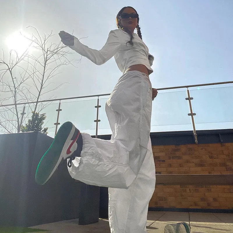 Drawstring Streetwear Cargo Pants