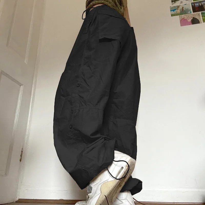 Drawstring Streetwear Cargo Pants