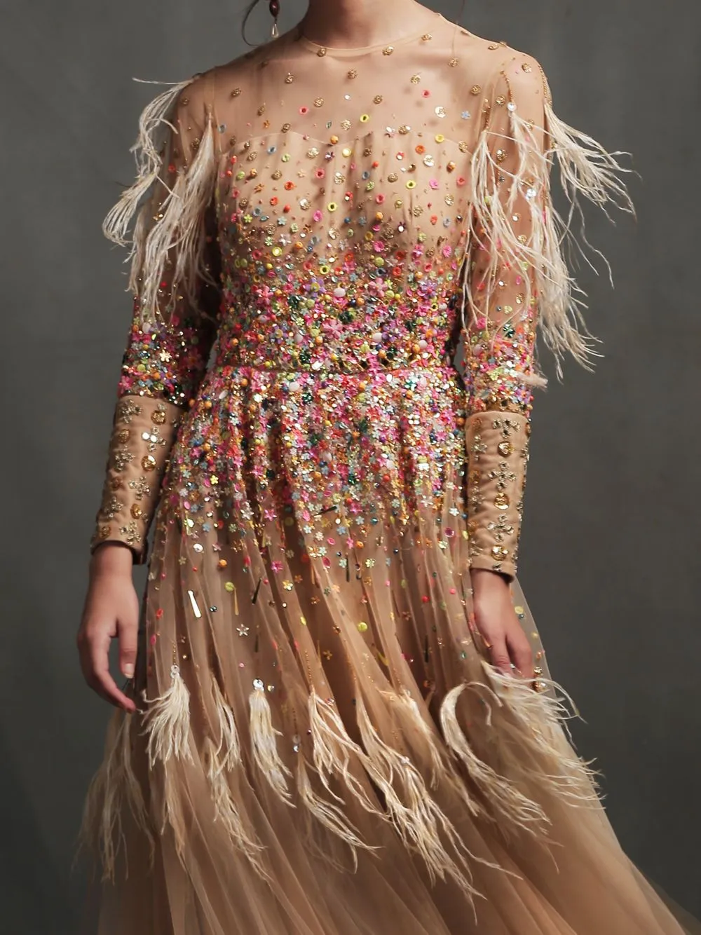 EMBROIDERED GOWN