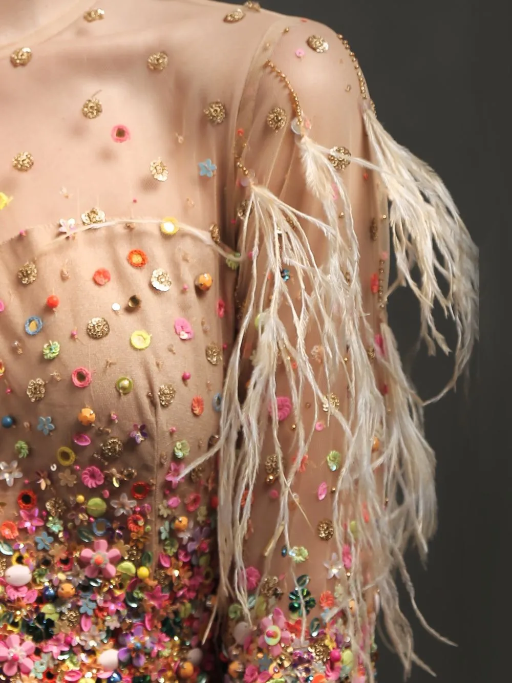 EMBROIDERED GOWN