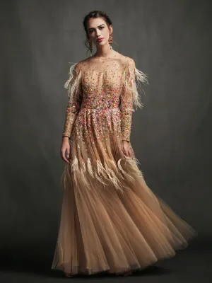EMBROIDERED GOWN