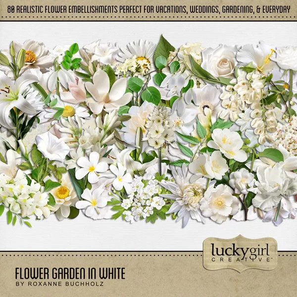 Flower Garden Digital Scrapbook Bundle 1