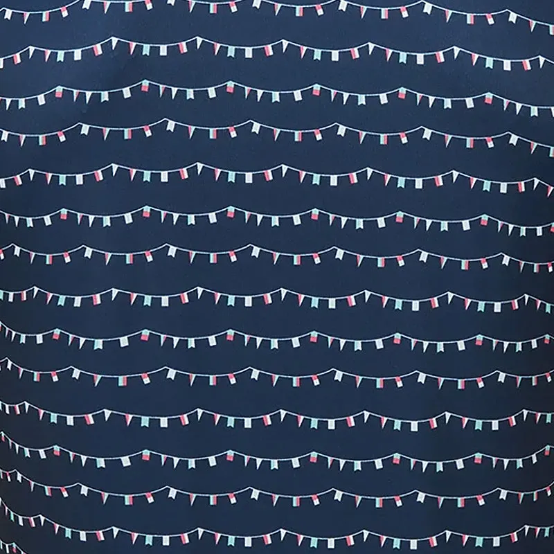 FOOTJOY Flag Banner Print Lisle Men's Polo (Navy)