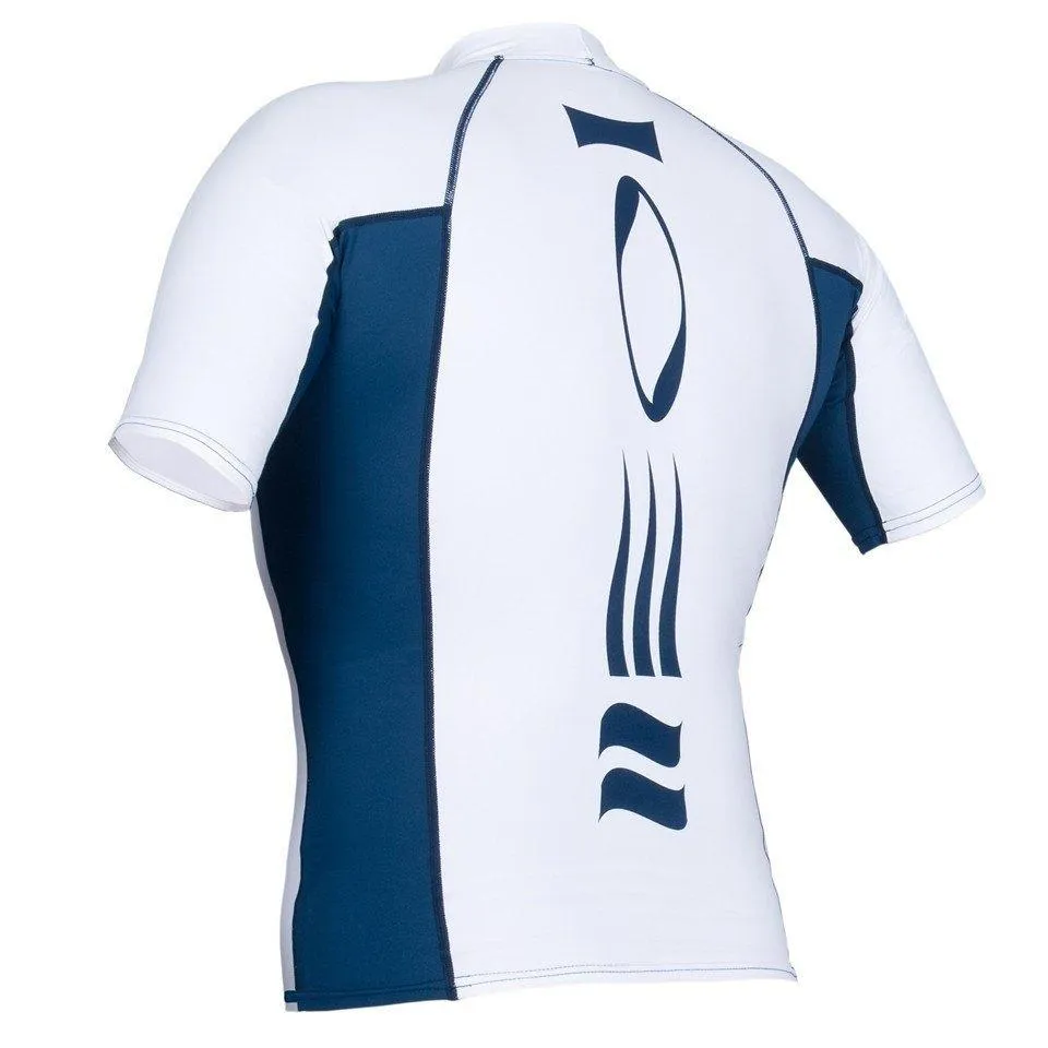 Fourth Element Hydroskin Rash Vest Short Sleeved - Men's White/Blue