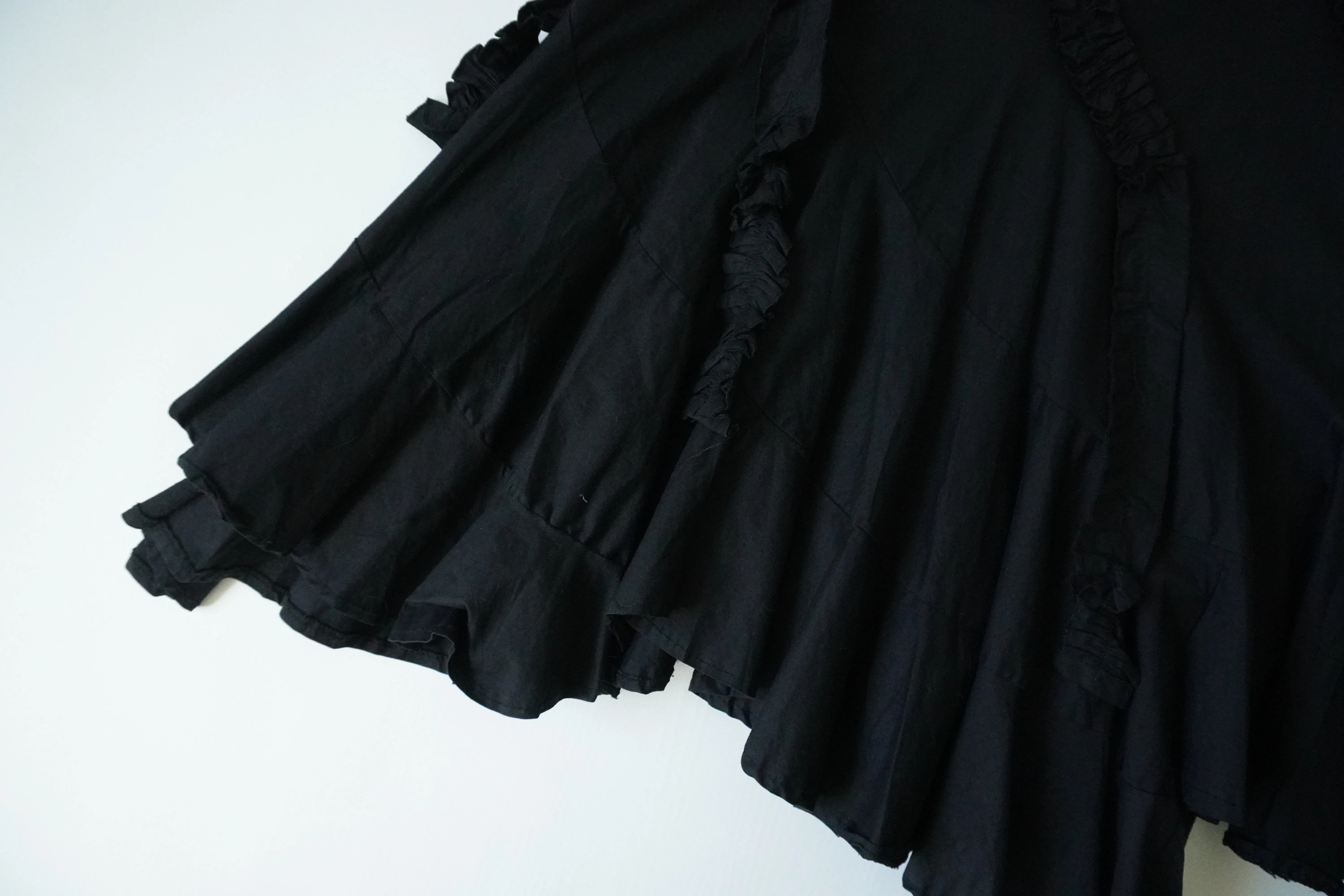 French Asymmetric Maxi Skirt (L)