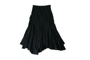 French Asymmetric Maxi Skirt (L)