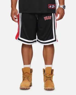 Fubu College Mesh Shorts Black/Red/White