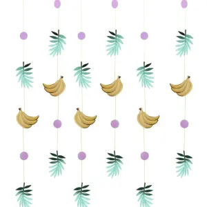 GOLD FOILED BANANA AND LEAF PARTY BACKDROP