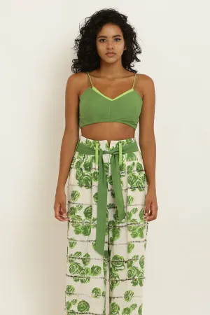 Green Double String Bralette