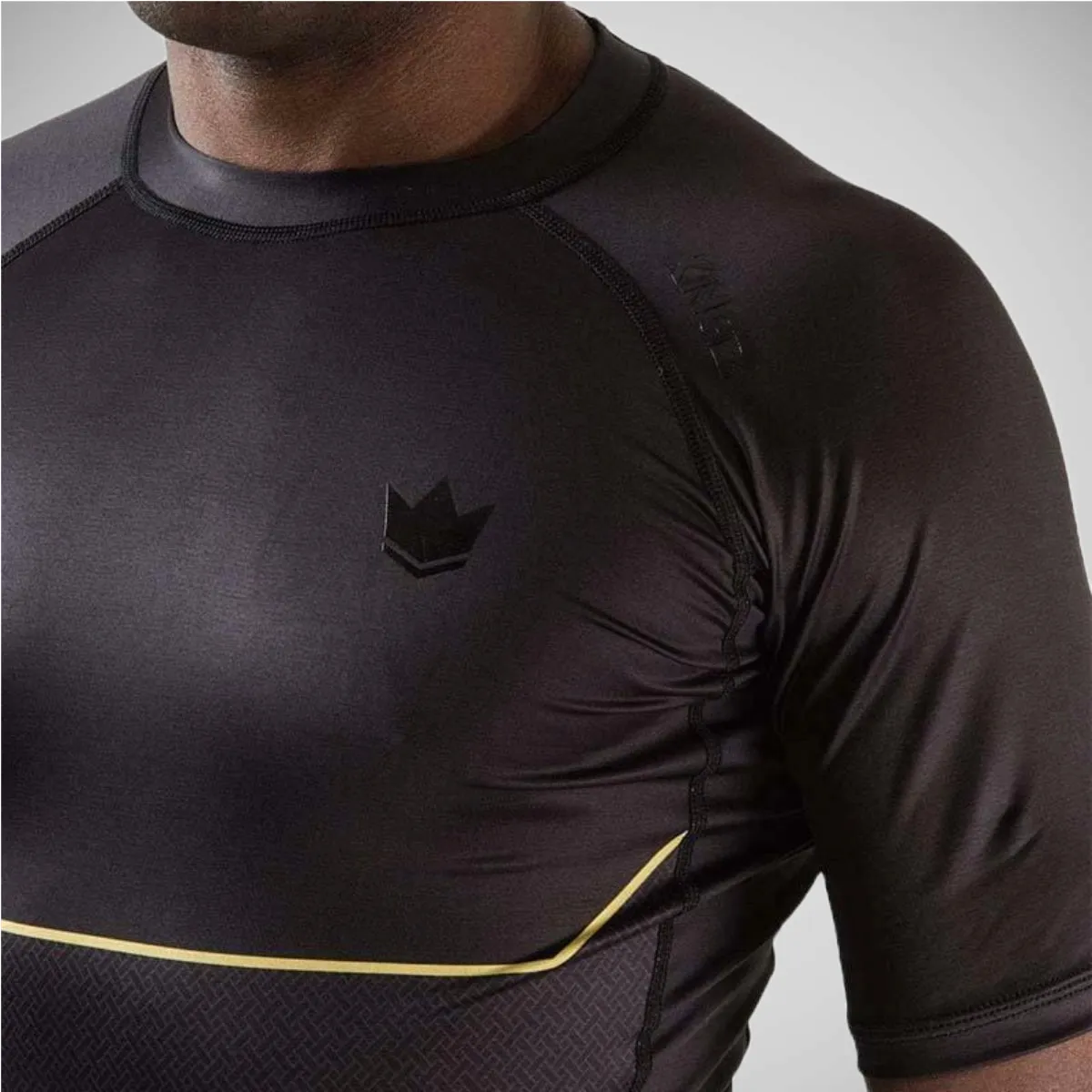 Kingz Relentless Short Sleeve Rash Guard Black