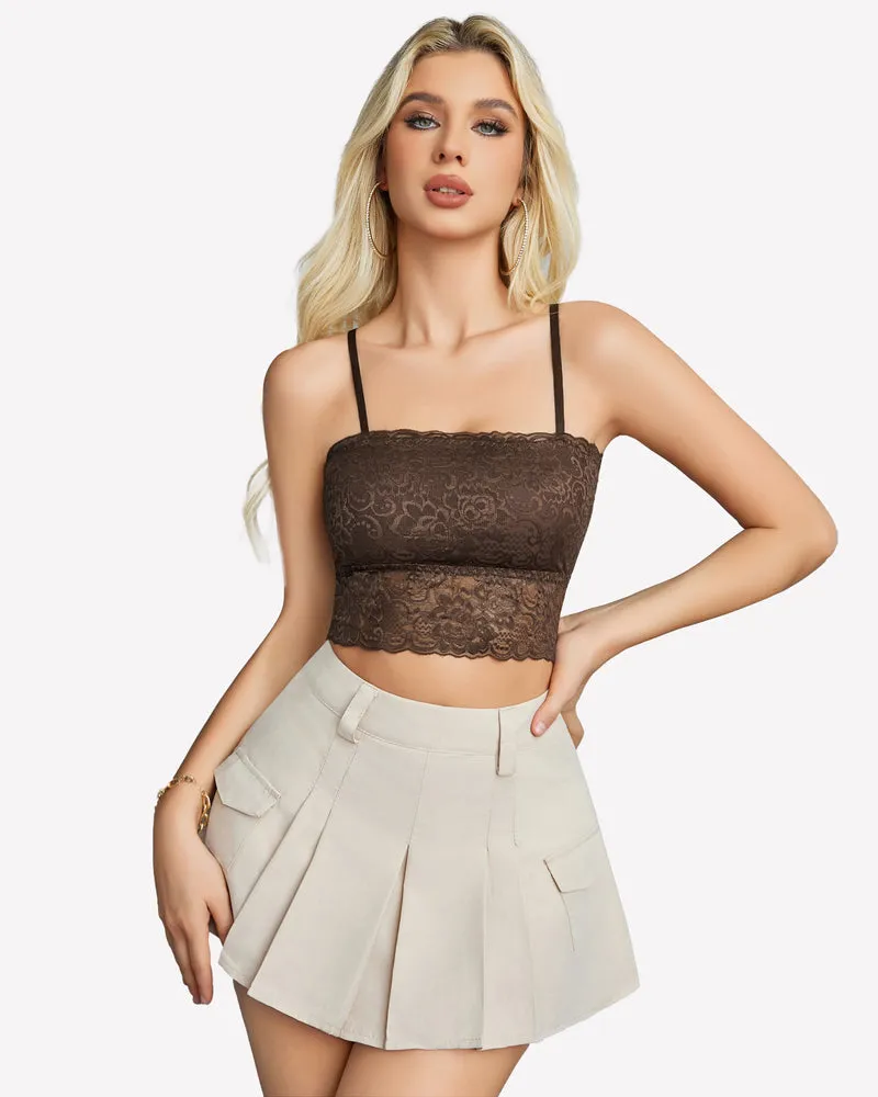 Lace Tank Top Tube Slim Basic Bralette