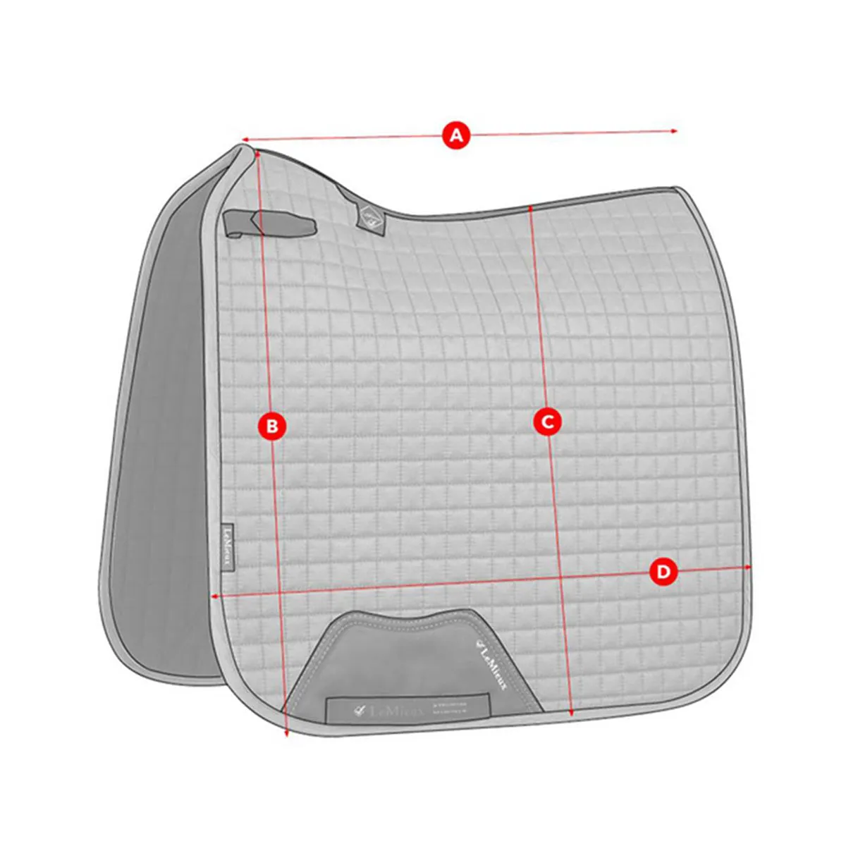 LeMieux Suede Dressage Square Pad