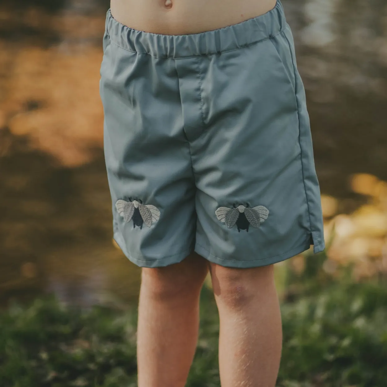Mees Swim Shorts | Scarab | Light Grey