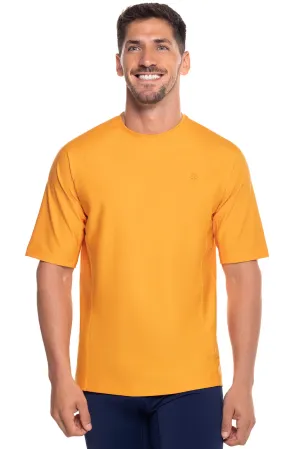 Men's Hightide Short Sleeve Swim Shirt | Apricot Crush