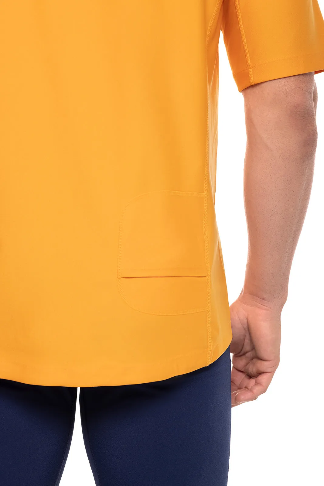 Men's Hightide Short Sleeve Swim Shirt | Apricot Crush