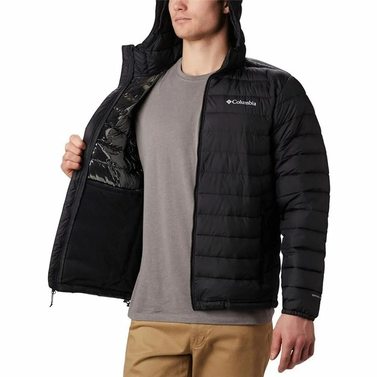 Men'S Sports Jacket Columbia Powder Lite Black