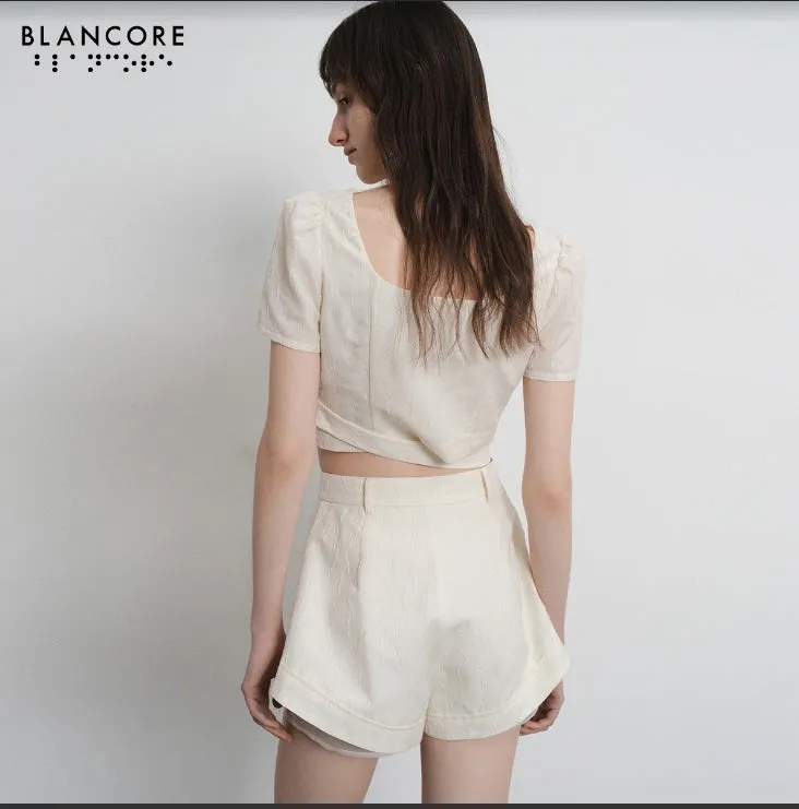 mesh detail shorts