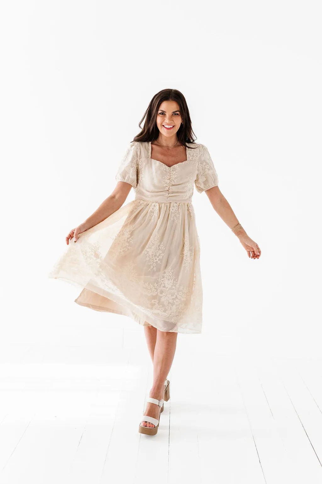 Missy Embroidered Dress