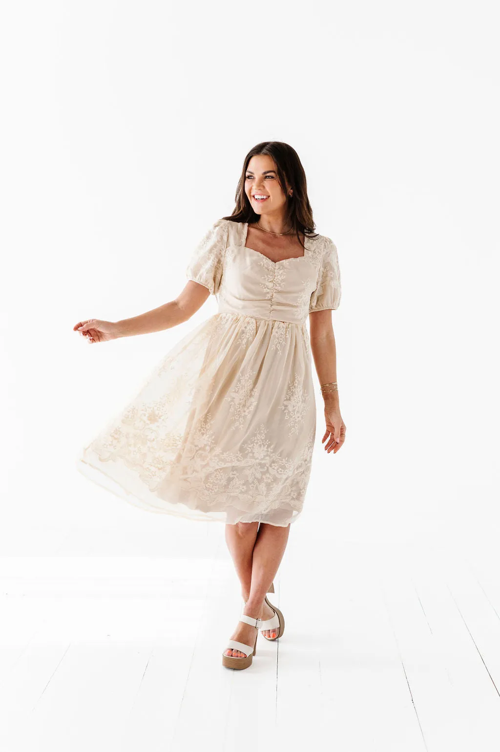 Missy Embroidered Dress